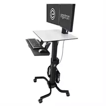 Ergotron WorkFitC, Dual SitStand Black, Grey Flat panel Multimedia