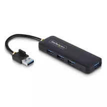 StarTech.com 4Port USBA Hub, 5Gbps, Bus Powered, Small Travel Mini USB