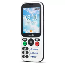 Doro 780X IUP 7.11 cm (2.8") 117 g Black, White Feature phone