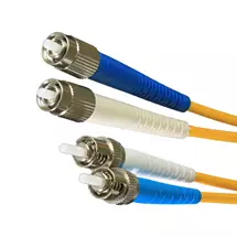 Cablenet 1m OS2 9/125 FC-ST Duplex Yellow LSOH Fibre Patch Lead