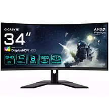 GIGABYTE G34WQCP 34" UWQHD Curved Gaming Monitor  3440 x 1440, 1500R,