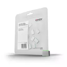 Lindy USB Type C Port Blockers (Without Key) - Pack of 10, Green