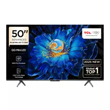 49 Inch TV | TCL C6KS 50C6KS-UK TV 127 cm (50") 4K Ultra HD Smart TV Wi-Fi Metallic