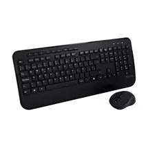 V7 CKW300ES Full Size/Palm Rest Spanish QWERTY  Black, Professional