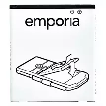 Emporia | Emporia AK-S3-BC mobile phone spare part Battery Black, White