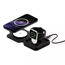 Cygnett MagTravel Qi2.0 2in1 Smartphone, Smartwatch Black USB Wireless