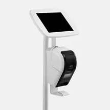 Bouncepad Floorstanding with Brother Printer mount tablet security