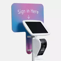 Bouncepad Floorstanding with Brother Printer Mount and Branding Board