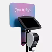 Bouncepad Floorstanding with Brother Printer Mount and Branding Board