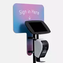 Bouncepad Floorstanding with Brother Printer Mount and Branding Board