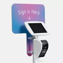 Bouncepad Floorstanding with Brother Printer Mount and Branding Board