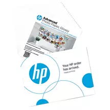 HP Advanced Photo Paper, Glossy, 65 lb, 5 x 5 in. (127 x 127 mm), 20
