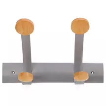 Alba PMV2 home storage hook Indoor Universal hook Silver, Wood 1 pc(s)