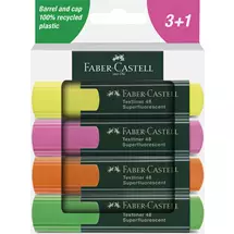 Faber-Castell Textliner 48 marker 4 pc(s) Green, Orange, Pink, Yellow