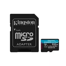 Kingston Technology 512GB microSDXC Canvas Go Plus Gen4 200MB/s A2 U3