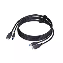 Startech Kvm Cables | StarTech.com 6ft (1.8m) HDMI and USB 5Gbps KVM Cable, 4K 60Hz, HDMI