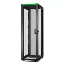 APC Easy Rack, 42U, Black, With Roof, Castors, Feet, 4 Brackets, and