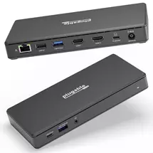 Plugable Technologies USB C Docking Station Dual Monitor 2 HDMI Ports,