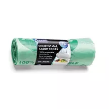 Addis Compostable Caddy Liners Green (Roll 20) - 517536