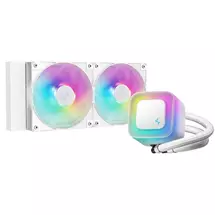 DeepCool LE240 V2 White 240mm Liquid CPU Cooler, Dual 120mm ARGB Fans,