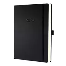 Desk Diaries | Sigel Conceptum Appointment Diary 2026 A4+ Day Per Page Vertical Black
