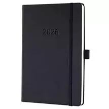 Sigel Conceptum Diary 2026 A5 Week to View and Notes Black - C2614