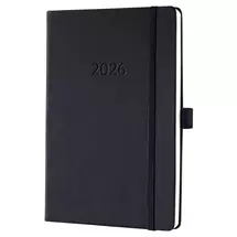 Sigel Conceptum Diary 2026 A5 Week To View Vertical Black - C2619