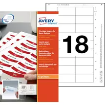 Visitors Badge | Avery 6530 printer label White Non-adhesive printer label