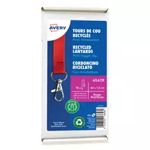 Avery 4842R identity badge/badge holder Metal, Polyethylene
