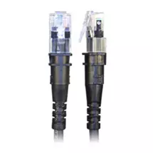 Patchse | PatchSee TP-6A-U/2 networking cable Black 0.6 m Cat6a U/UTP (UTP)