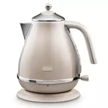 De’Longhi Icona Metallics electric kettle 1.7 L 3000 W Beige