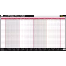 Dated Planners | Sasco 2026 Annual Holiday Year Wall Planner 750W x 410Hmm With Wet