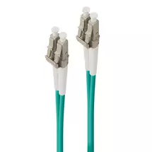Turquoise | ALOGIC 3m LCLC 10G Multi Mode Duplex LSZH Fibre Cable 50/125 OM3.