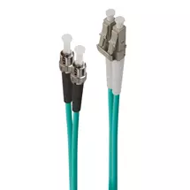 Turquoise | ALOGIC 3m LCST 40G/100G Multi Mode Duplex LSZH Fibre Cable 50/125 OM4.