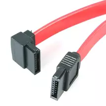 Startech Sata Cables | StarTech.com 6in SATA to Left Angle SATA Serial ATA Cable