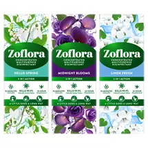 Zoflora 3 In 1 Concentrated Disinfectant 120ml Assorted Odours (Pack