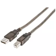 Manhattan USBA to USBB Cable, 11m, Male to Male, Active, 480 Mbps (USB