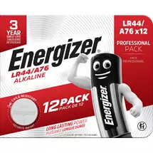 Energizer Alkaline LR44 Coin Cell (Pack 12) - 453867