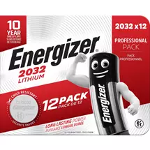 Energizer Lithium CR2032 Coin Cell (Pack 12) - 453850