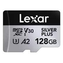 Lexar Professional SILVER PLUS microSDXC UHSI Card, 128 GB, MicroSDXC,