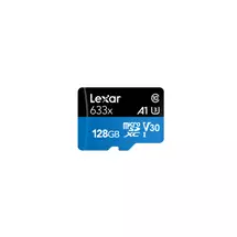 Lexar 633x. Capacity: 128 GB, Flash card type: MicroSDXC, Flash memory