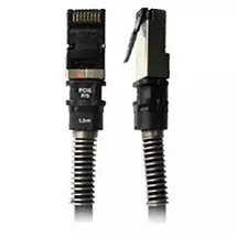 PatchSee PCI6 FTP 1.2m networking cable Black Cat6a