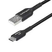 StarTech.com 1ft (30cm) USBA to USBC Charging Cable, Charge & Sync,