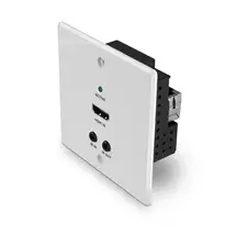 Lindy 70m Cat.6 HDMI 4K60, IR and RS232 HDBaseT UK Wall Plate