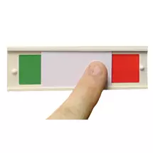 Top Brands | Beaverswood SelfAdhesive Twocolour Stock Identity Slider (Pack 50)