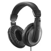 Hama Shell II Headphones Wired Head-band Music Black, Dark Grey
