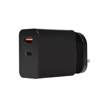Powercool GaN 65W USBC and USBA Charger With 1.7m USB C To USB C Cable