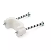 StarTech.com 100 Pack Cable Clips with Nails  Two Steel Nails