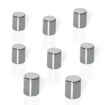 Sigel BeBoard Neodymium Cylinder Magnets Silver PK8 - B3103