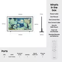 Smart TV | Samsung 2025 65" The Frame Art Mode QLED 4K HDR Smart TV 165.1 cm